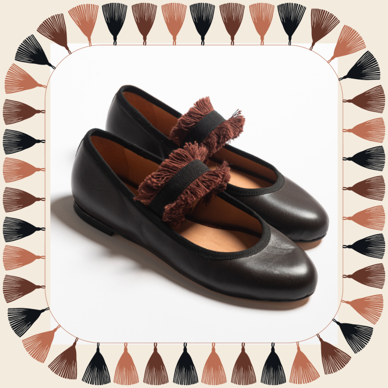 Allagiulia Ballerina Lolita Frangia TABACCO Vendita Economica