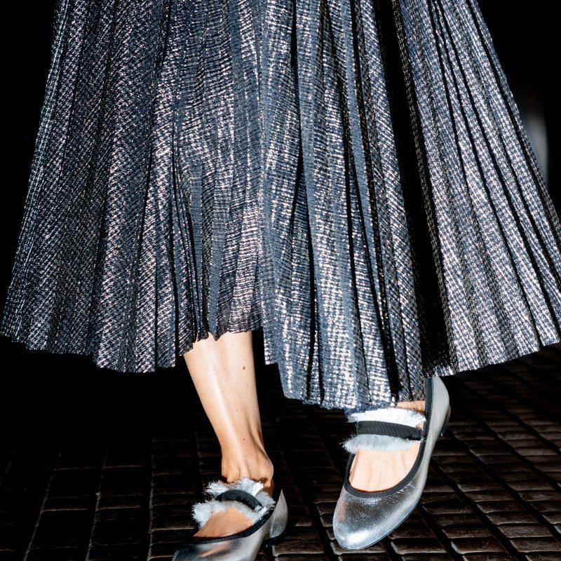 Allagiulia Ballerina Lolita Frangia ARGENTO Vendite Flash