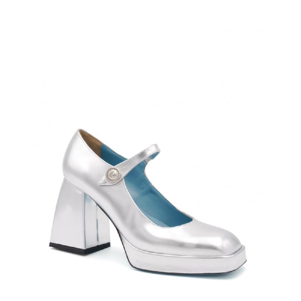 Amalfi by rangoni Scarpe mary jane plateau Piuma argento Negozio