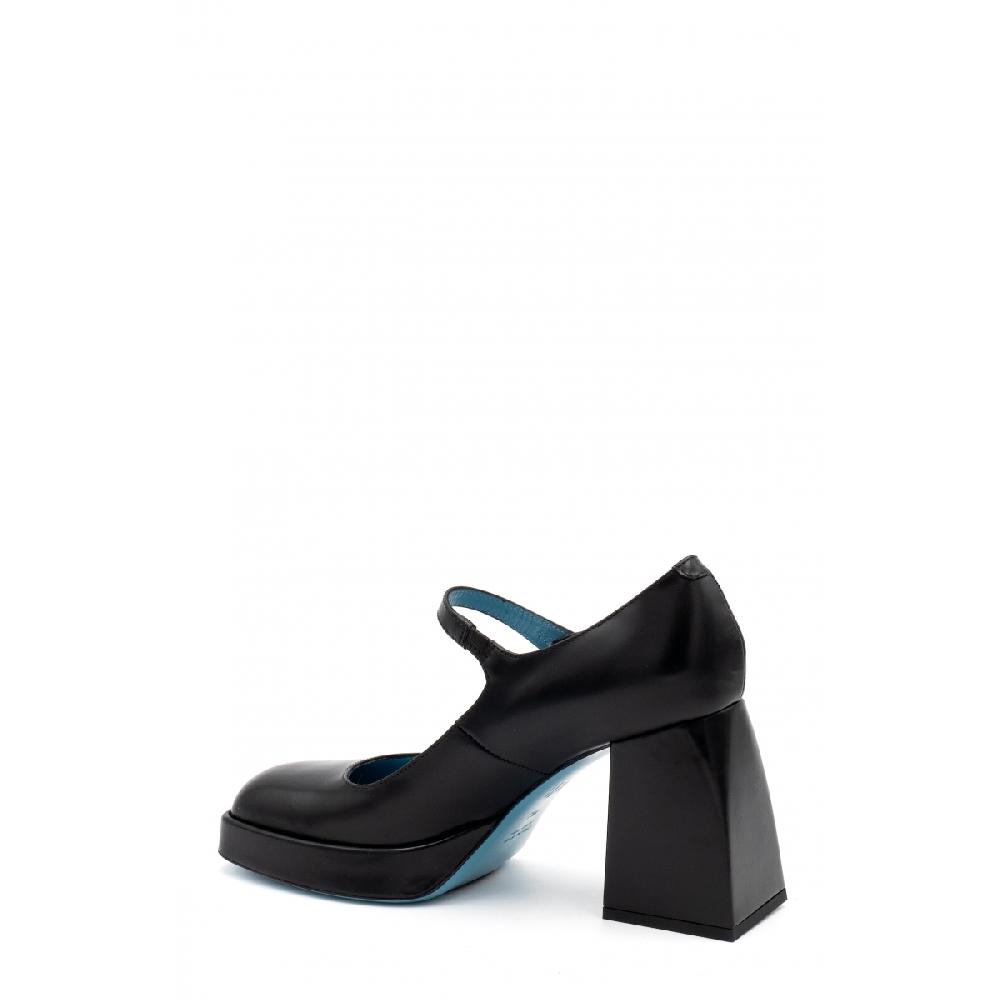 Amalfi by rangoni Scarpe maryjane plateau Piuma nere In Saldo