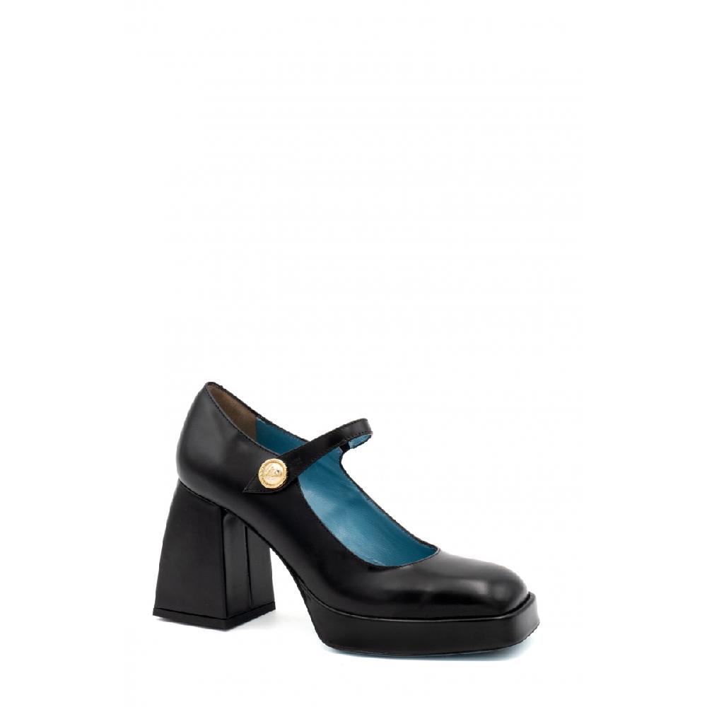 Amalfi by rangoni Scarpe maryjane plateau Piuma nere In Saldo