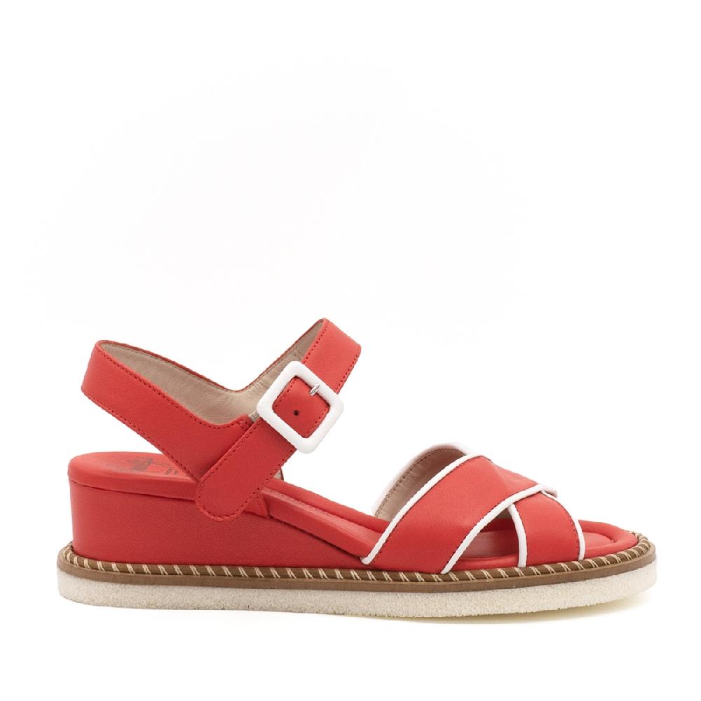 Amalfi by rangoni Sandalo espadrille Montecarlo corallo Vendita Economica