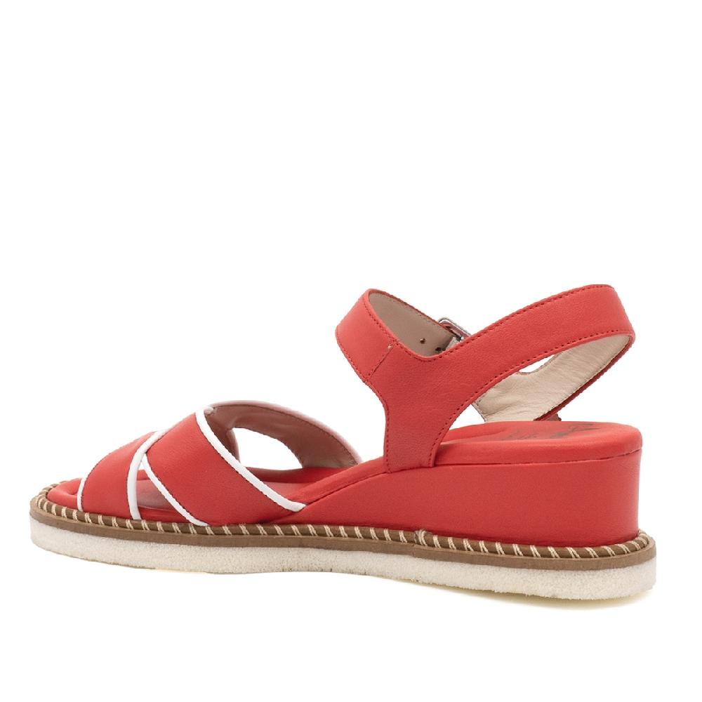 Amalfi by rangoni Sandalo espadrille Montecarlo corallo Vendita Economica
