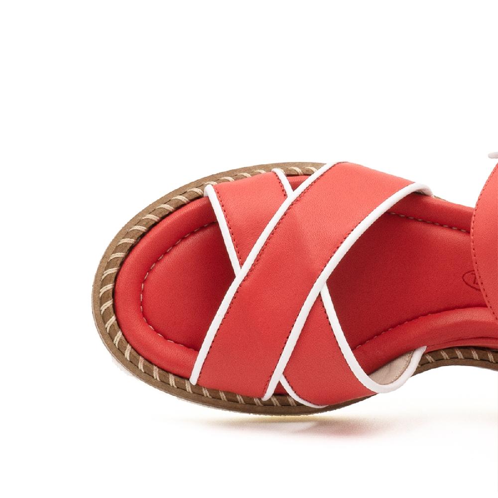 Amalfi by rangoni Sandalo espadrille Montecarlo corallo Vendita Economica