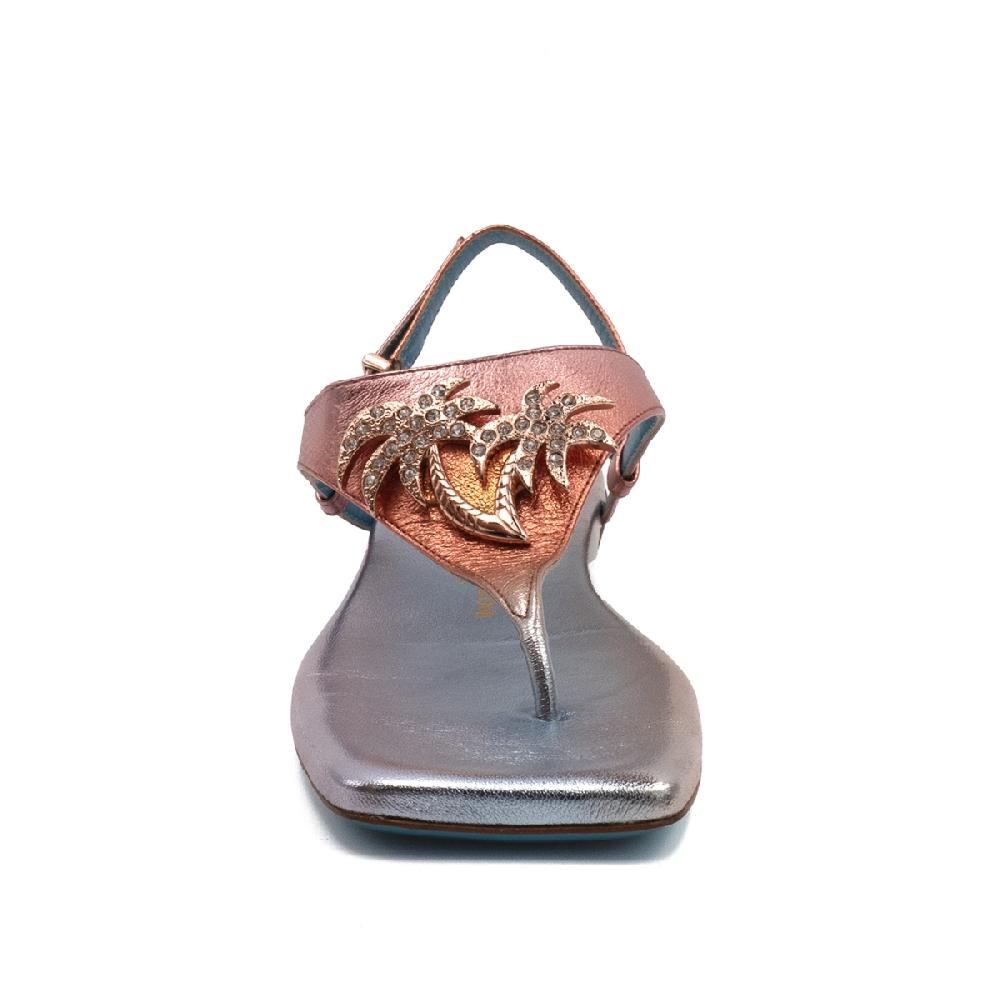 Amalfi by rangoni Infradito Cleopatra rosa Nuovo