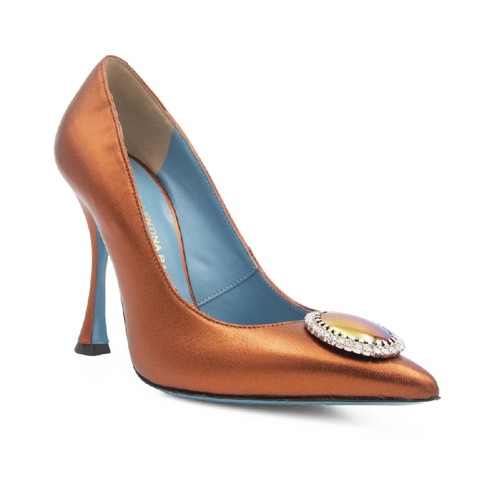 Amalfi by rangoni Décolleté Splendida in pelle metallica Vendita