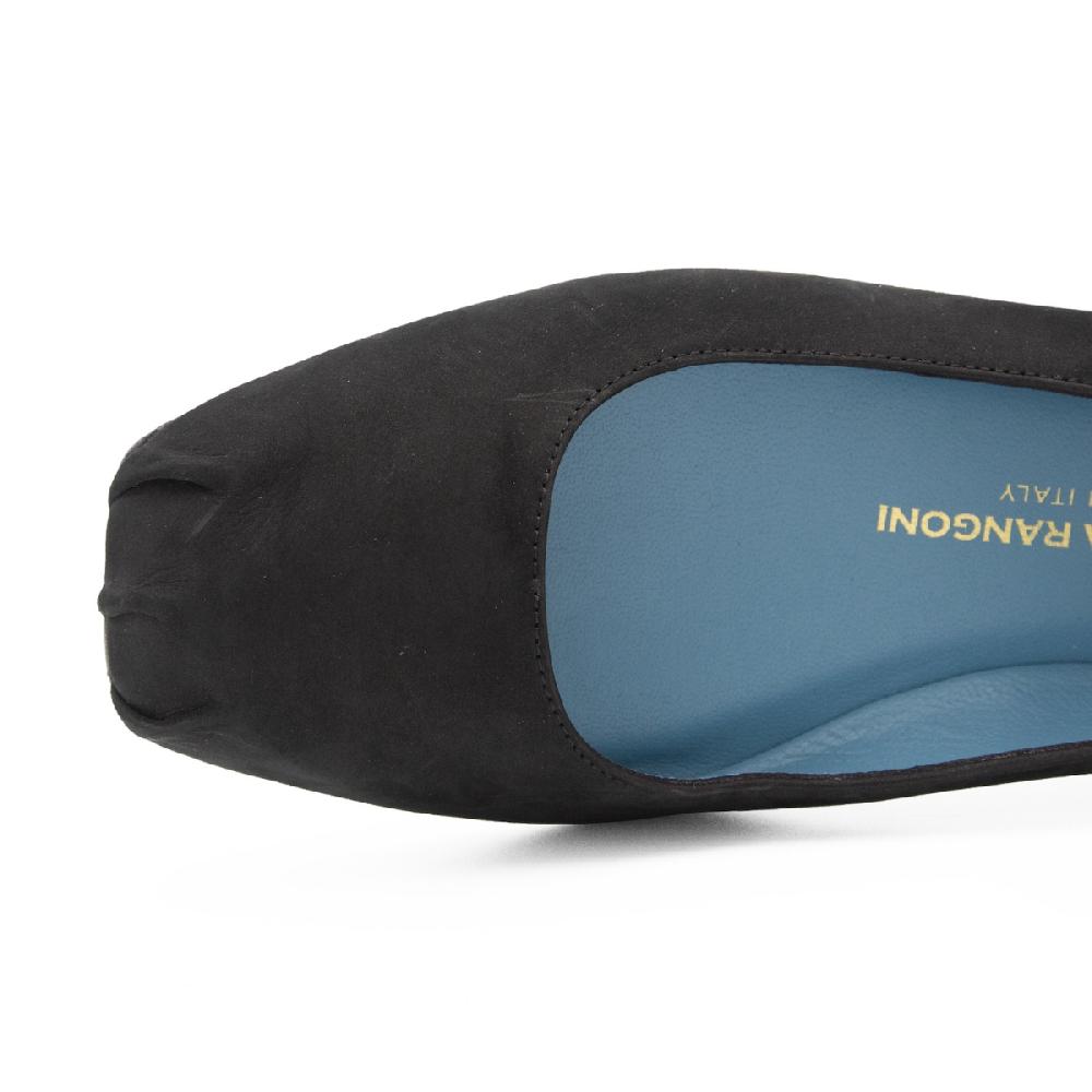 Amalfi by rangoni Ballerina Birba black Spedizione Gratuita