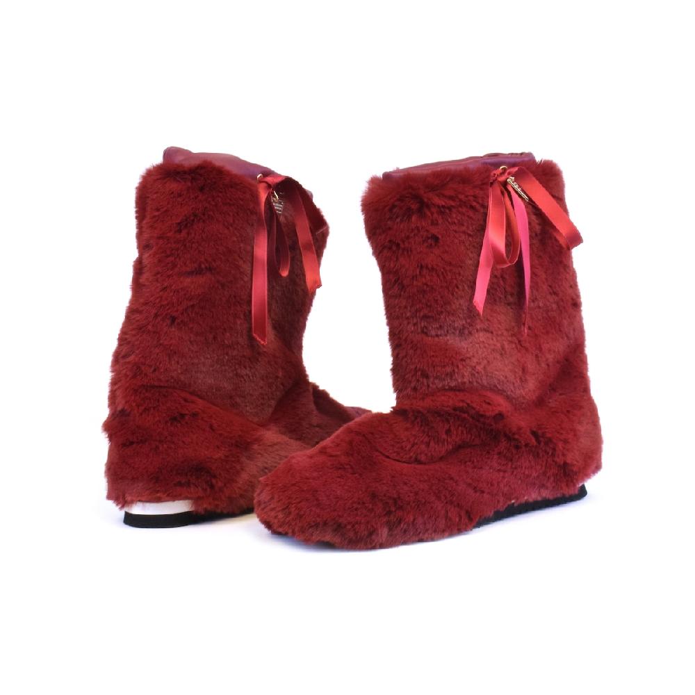 Amalfi by rangoni Stivaletto da casa Fluffity rosso Outlet